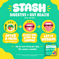 After a meal or anytime place one oral strip on tongue and let dissolve