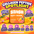 Collagen peptide 100 mg and normal connective tissue structure support