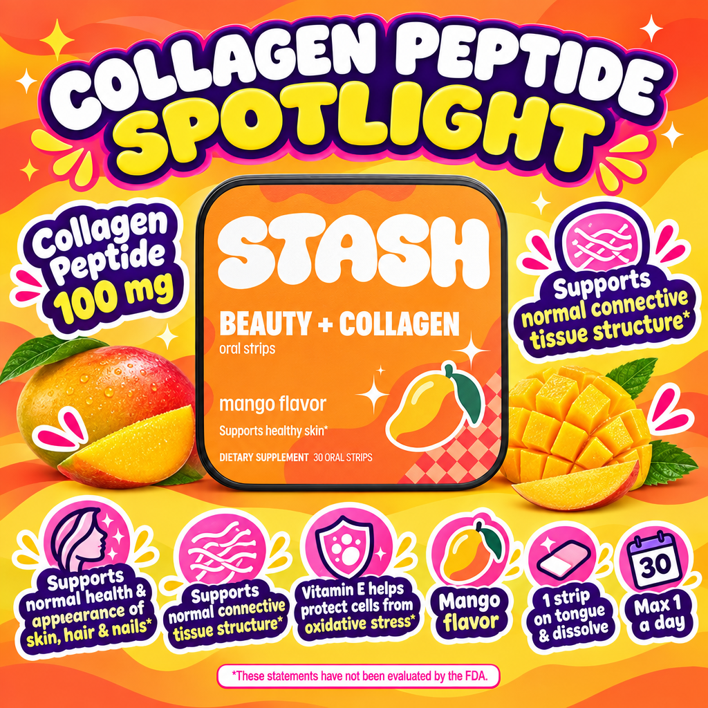 Collagen peptide 100 mg and normal connective tissue structure support