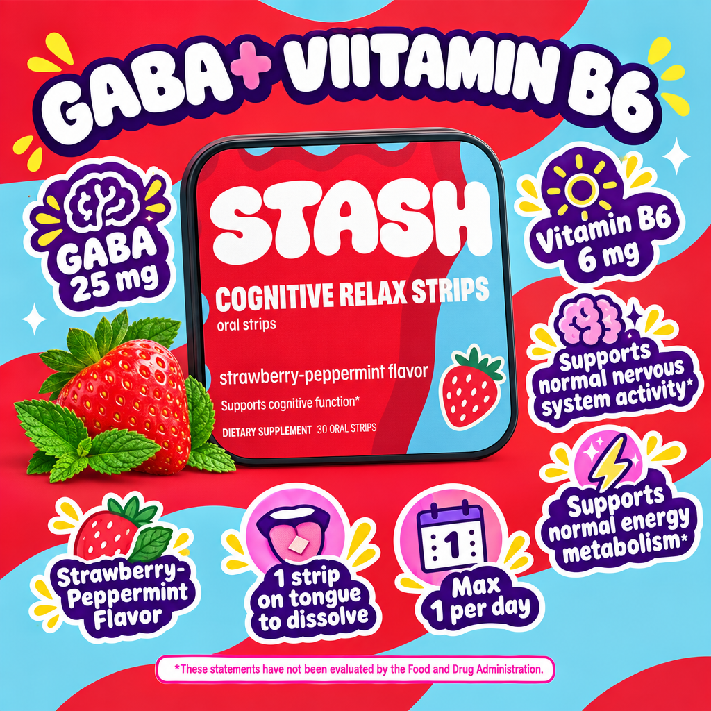 Cognitive Relax GABA 25 mg and Vitamin B6 6 mg spotlight