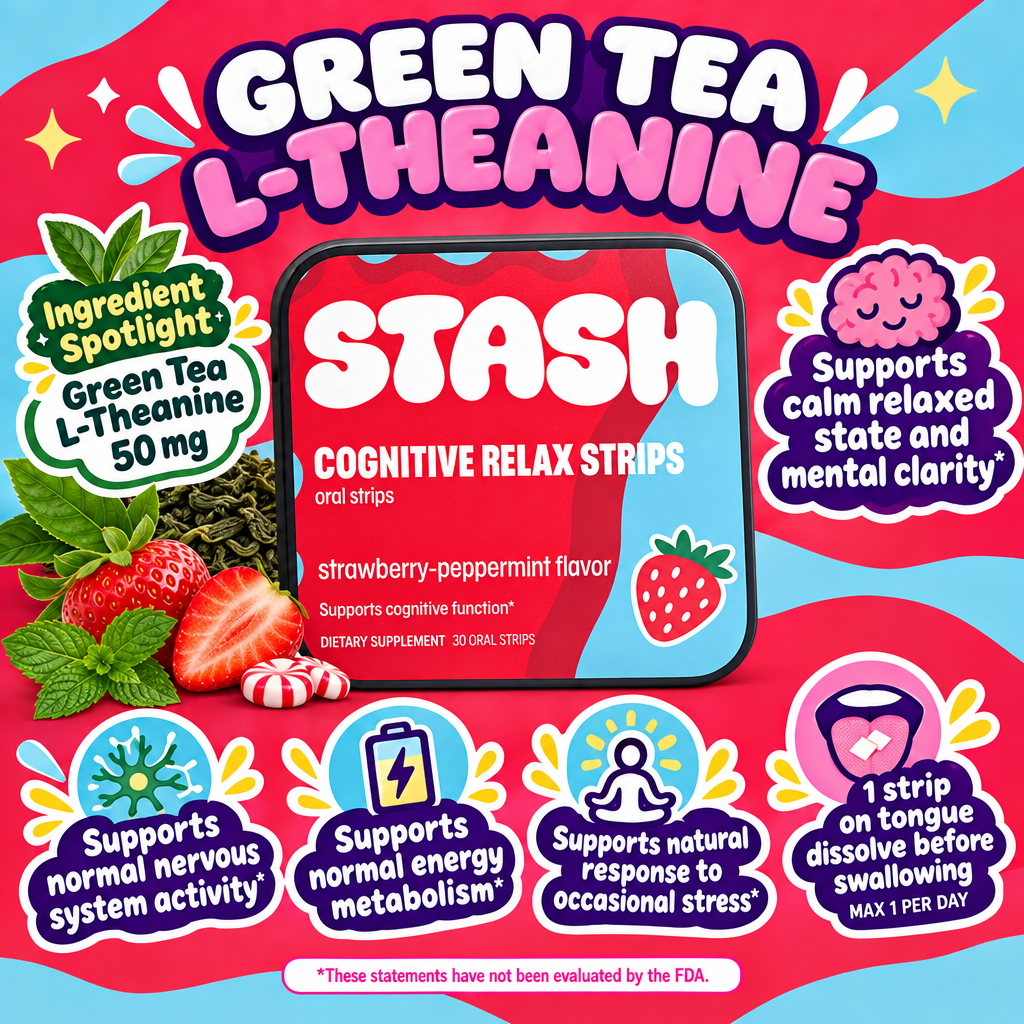 Cognitive Relax Green Tea L-Theanine 50 mg spotlight